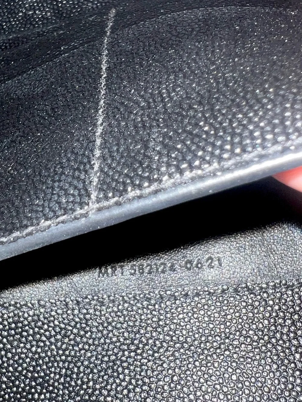 Yves Saint Laurent Black Leather Envelope Wallet